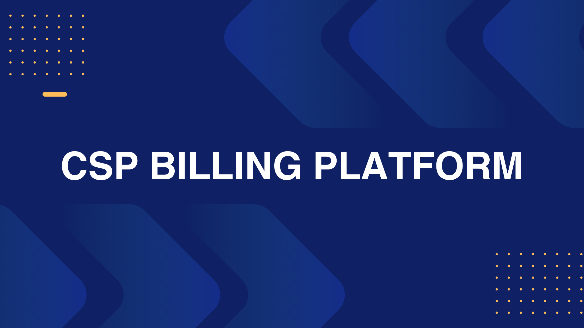 CSP BILLING PLATFORM